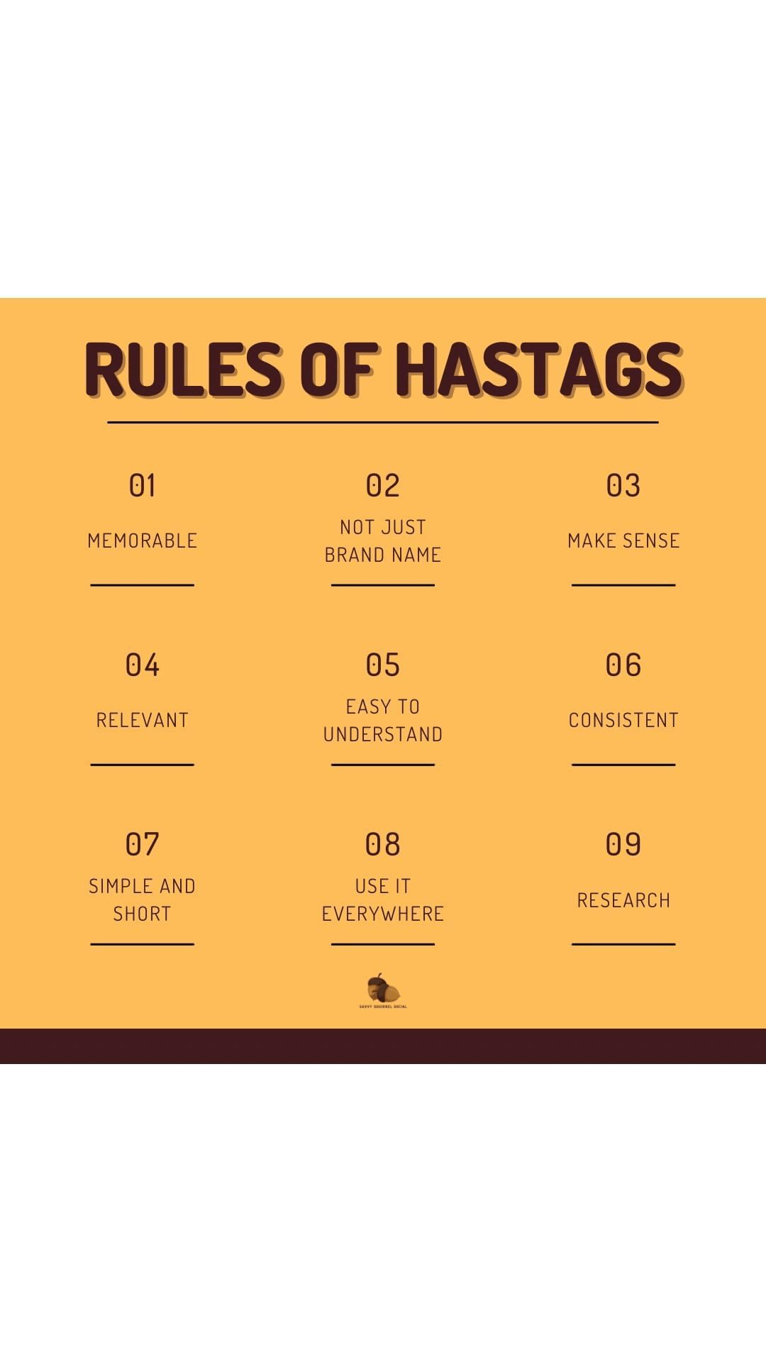 rules of hashtags